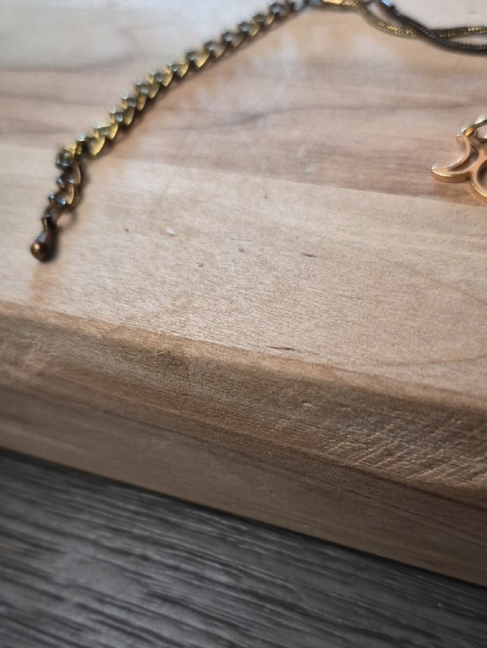Source Unknown Gold-Tone Rope Necklace and Rose Gold Bracelets Set - Picture 8 of 8